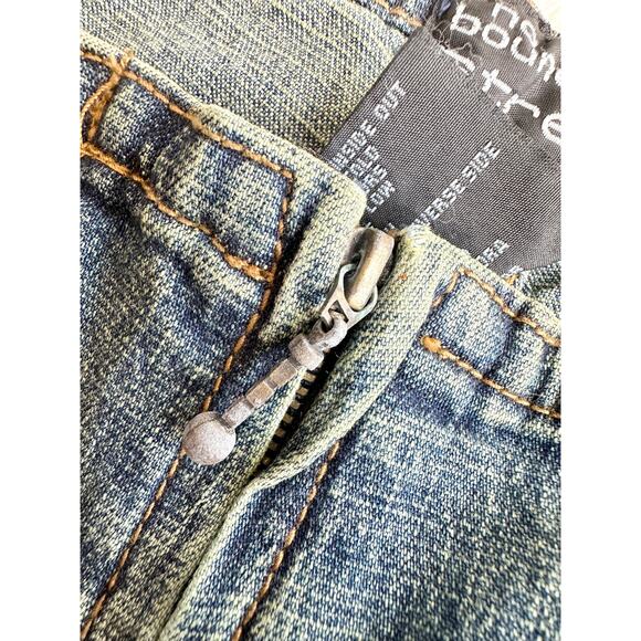 Y2K Low Rise Split Hem Lace Up Jeans size 5 - Picture 10 of 10